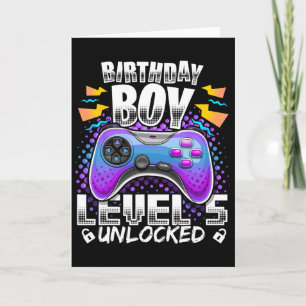 Carte Niveau 5 Jeu vidéo déverrouillé 5e anniversaire Ga