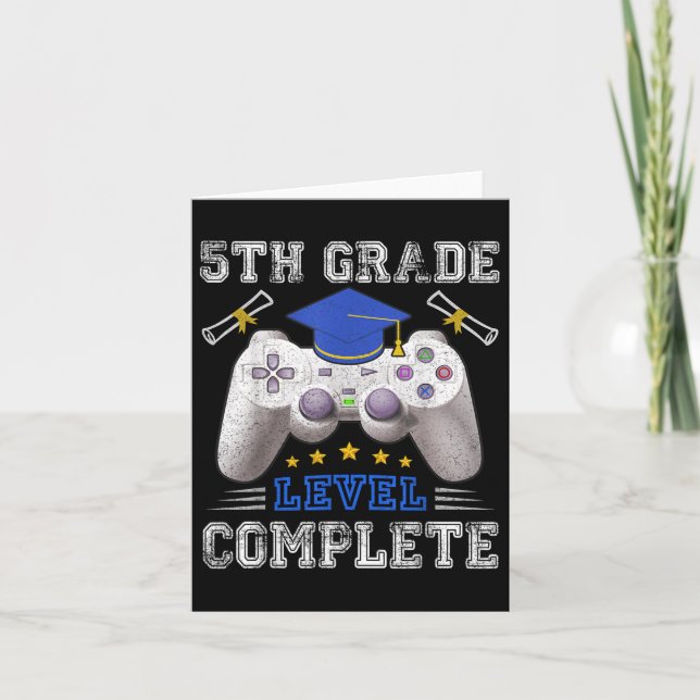 Carte Niveau 5e Classe Gamer Cl De 2025 Graduati (Devant)