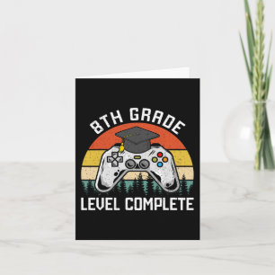 Carte Niveau 8e Année Journée Dernière de l'école Gradua