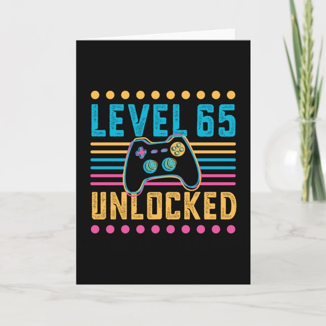 Carte Niveau de jeu 65 Déverrouillé 65e anniversaire Gam (Devant)