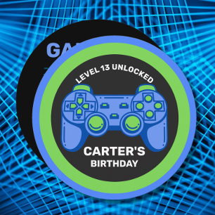 Carte Niveau Déverrouillé Jeu d'Anniversaire Personnalis