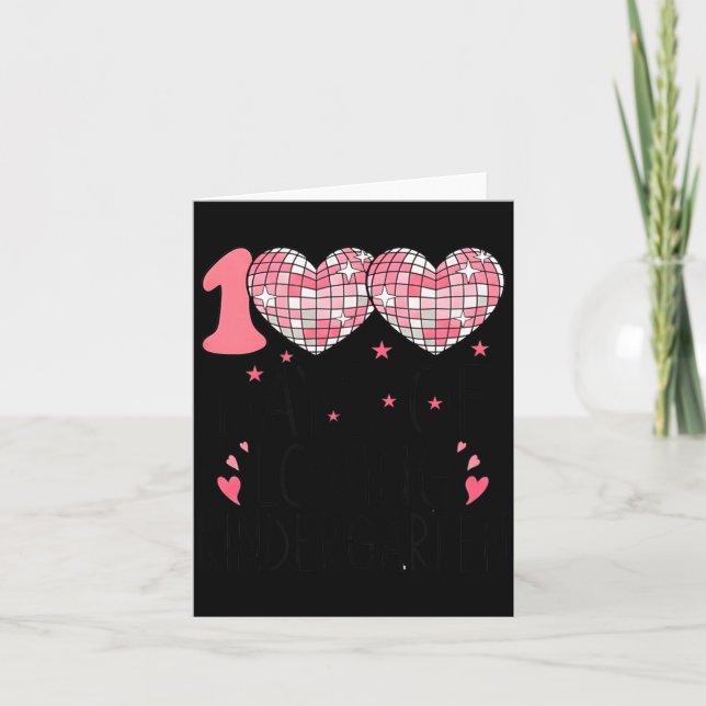 Carte Nk Heart Maternelle Saint-Valentin 100 Jours Pour  (Devant)