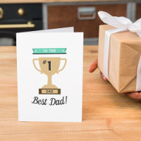 No 1 Meilleur Papa Award Fête des pères du trophée