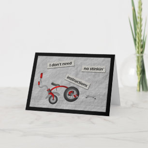Carte No Instructions Greeting Card