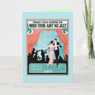 Carte No Jazz 1920s jazz age vintage feuille de musique