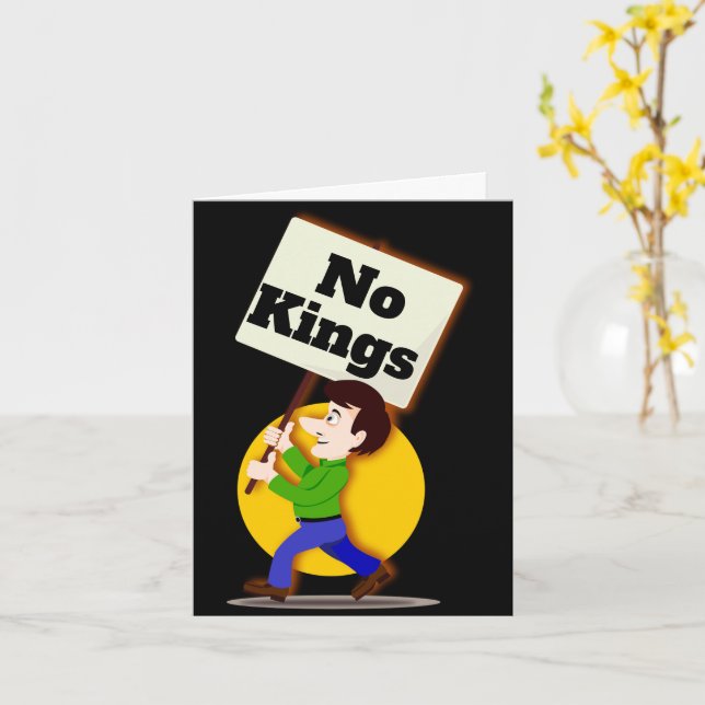 Carte No Kings Greeting Card (Fleur jaune)