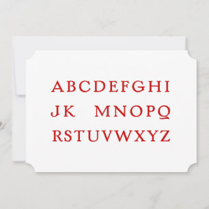 Carte No L "Joke" Alphabet