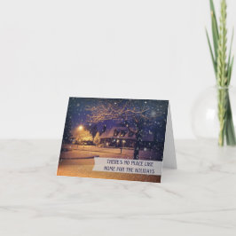Carte "No Place Like Home" Realtor Happy Holidays