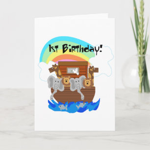Carte Noah's Ark 1er Anniversaire Tshirts et cadeaux