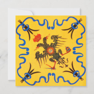 Carte Nobile Contrada dell'Aquila Palio di Siena (aigle)