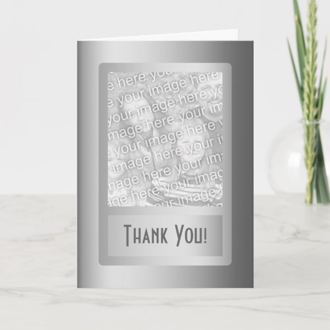 Carte Noces d'argent 25e anniversaire de mariage (Devant)