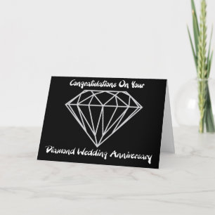 Carte Noces de Diamant