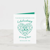 Noces d'émeraude 55 ans de mariage