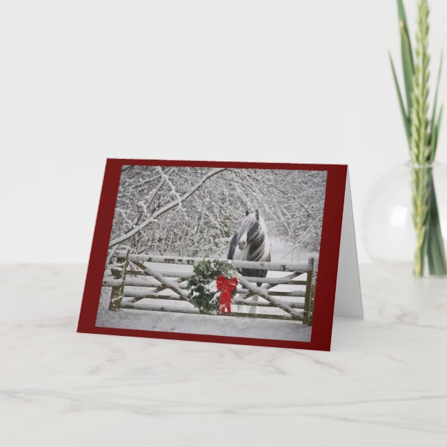 CARTE NOËL "À TRAVERS LES MILES" (Devant)