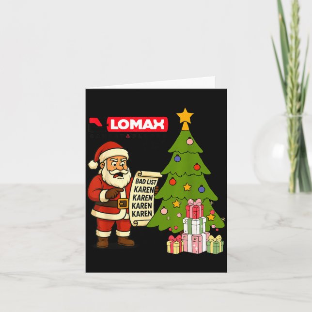 Carte Noël amusant  (Devant)