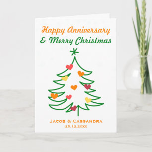 Carte Noël Arbre Coeur Noël Anniversaire Photo