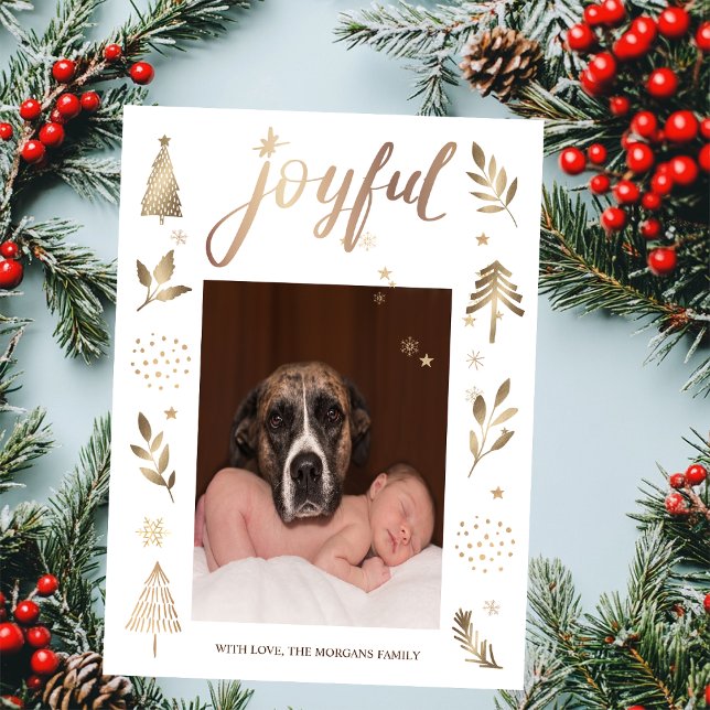 Carte Noël Arbre Joyeux Photo Noël (Créateur téléchargé)