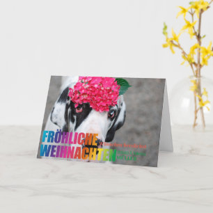 Carte Noël arc-en-ciel