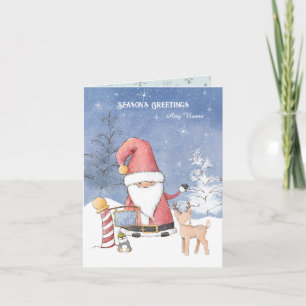 Carte Noël au pôle Nord