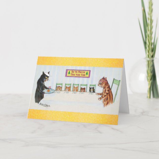 Carte Noël aux chats du Merry Brexit (Devant)