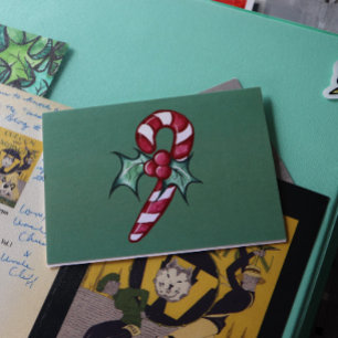 Carte Noël Canne à Sucre