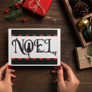 Carte Noel Cat Christmas