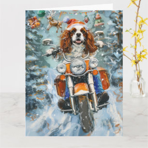 Carte Noël Cavalier King Charles Spaniel