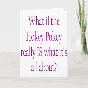 carte noël de hokey pokey