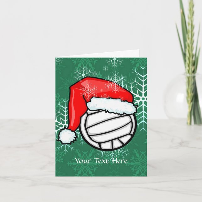 Carte - Noël de volley-ball (Devant)