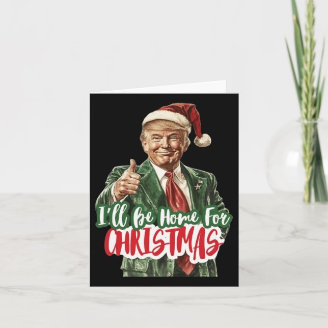 Carte Noël Donald Trump Président 2024 Dancing Funn (Devant)