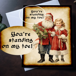 Carte Noël drôle Père Noël