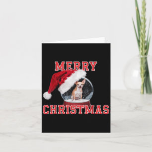 Carte Noël du Chihuahua de Noël