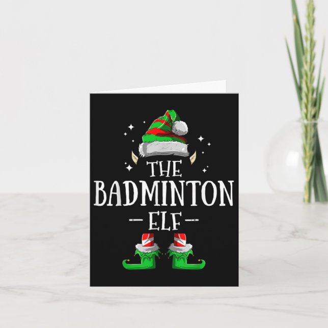 Carte Noël du groupe familial des elfes de Badminton (Devant)
