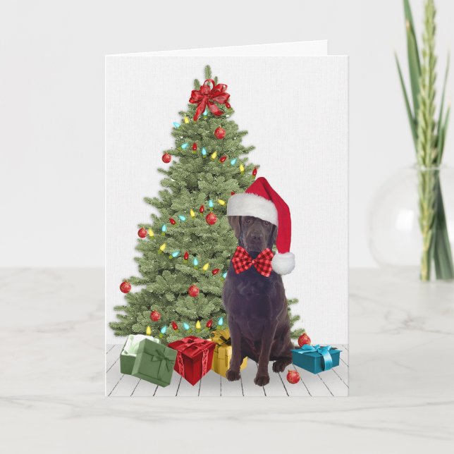 Carte Noël du laboratoire de chocolat (Devant)