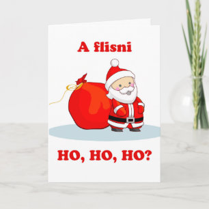 Carte Noël en albanais, tu parles Ho, Ho, Ho ?