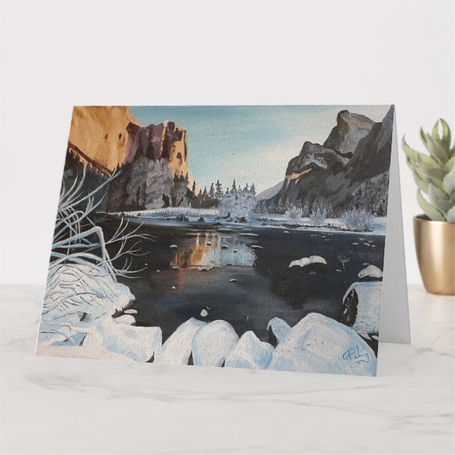 Carte Noël en forêt, par Gary Poling (Petite plante)