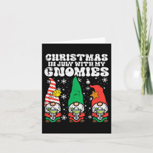 Carte Noël En Juillet Gnomes Été Noël Fête