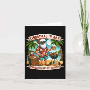 Carte Noël En Juillet Pas De Lait Ou De Cookies Juste Bi