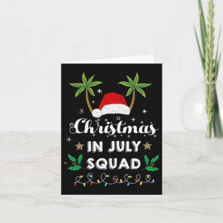 Carte Noël En Juillet Squad Drôle Été Noël Père Noël Ha