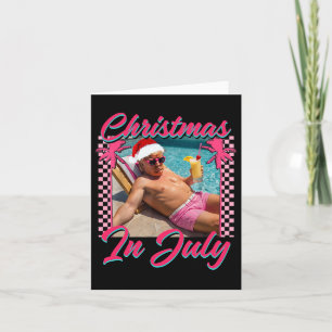 Carte Noël En Juillet Trump Drôle Chillin Père Noël Hawa
