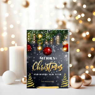 Carte Noël étincelant