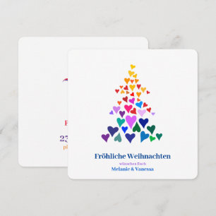 Carte Noël gay minimaliste