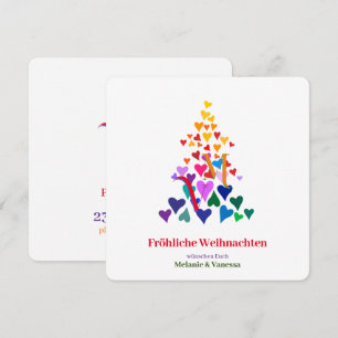 Carte Noël gay minimaliste