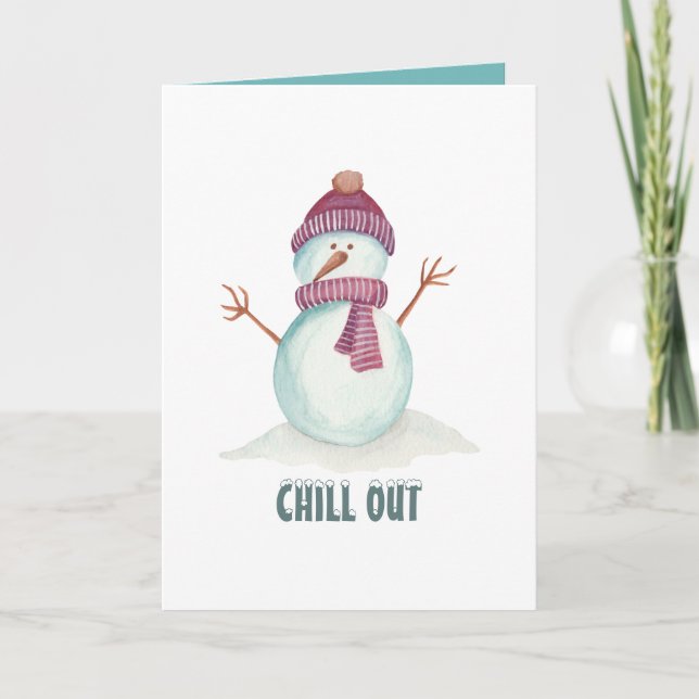 Carte Noël hiver au style vintage (Devant)