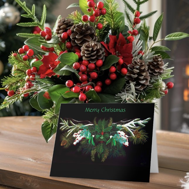 Carte Noël Homme vert (Créateur téléchargé)