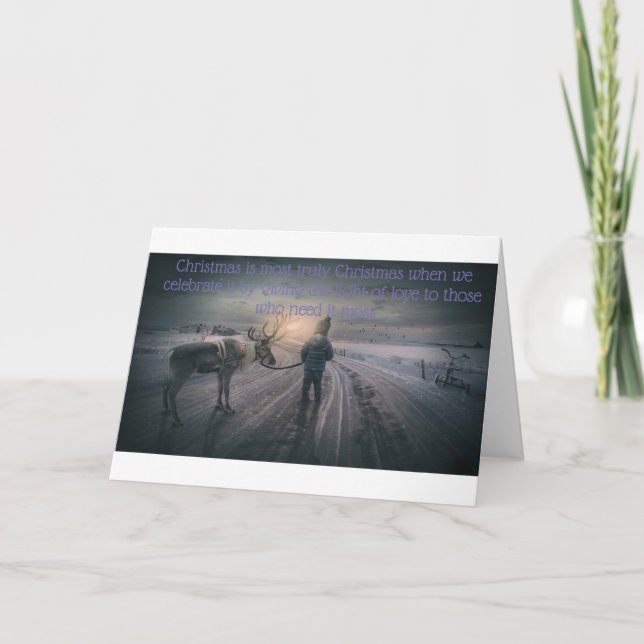 Carte Noël inspirant (Devant)