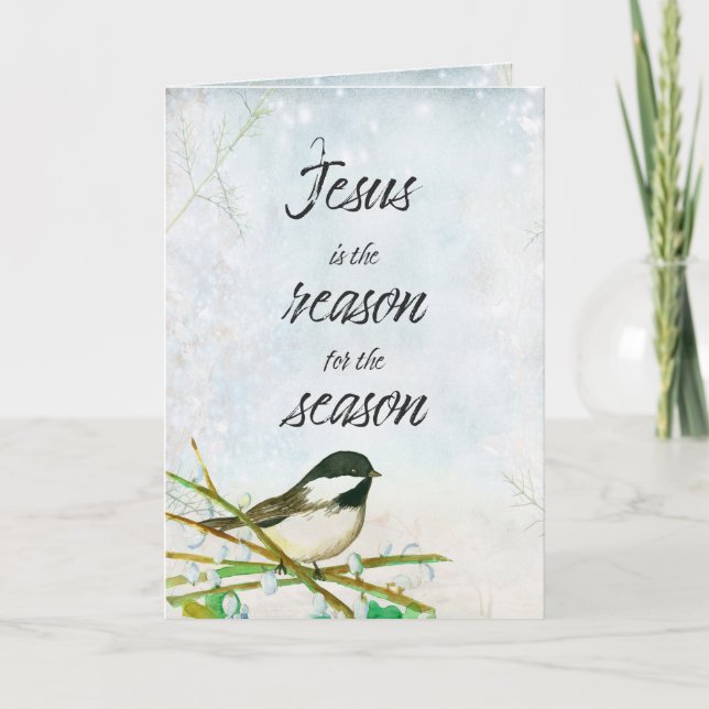 Carte Noël Jésus est la raison de la saison (Devant)