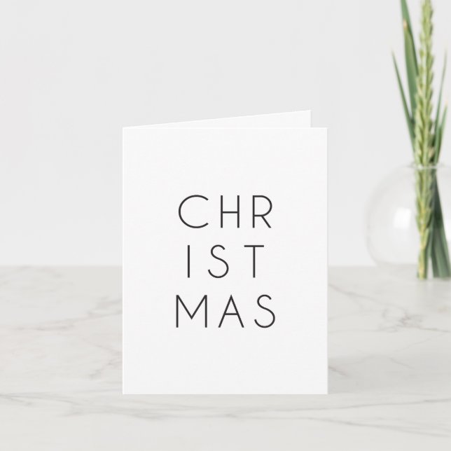 Carte Noël minimaliste (Devant)