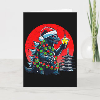 Carte Noël Monstre Japonais Santa Étoile Xmas Femmes K