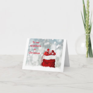 CARTE *NOËL/NOUVELLE ANNÉE ACCUEILLIS* VOISIN